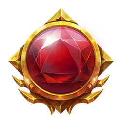 Diamond Cascade red gem