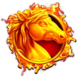 Mustang Trail golden horse 