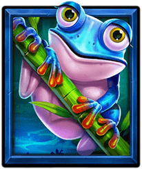 Frogs & Bugs Blue frog symbol