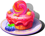 Sugar Supreme Powernudge Smiley candy cake